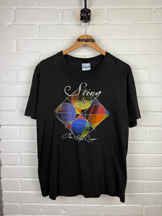 Vintage 1991 Sting The Soul Cages Tour Band Music T Shirt Size XL 90s