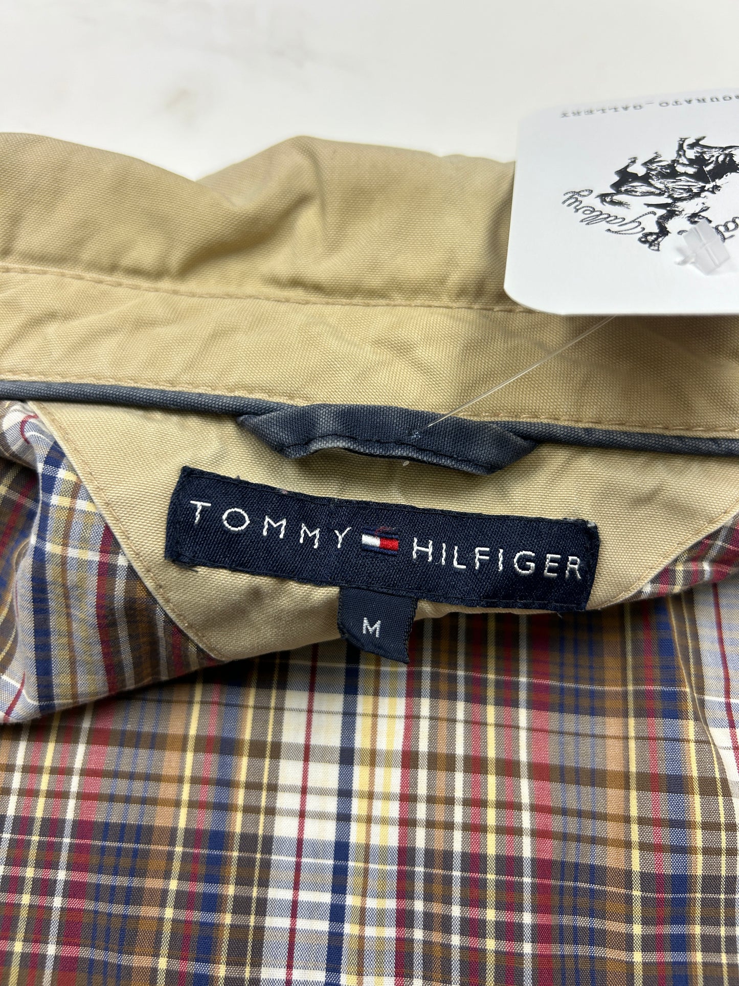 Tommy Hilfiger Plaid Lined Harrington Jacket Size M