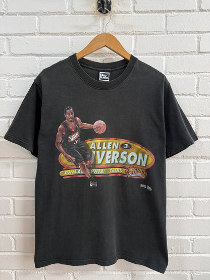 Vintage Allen Iverson #3 Philadelphia Sixers 76ers Pro Player Graphic T-Shirt Large