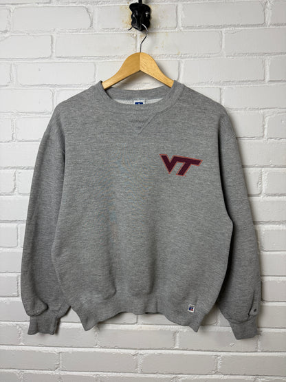 Vintage 90s Virginia Tech Hokies Graphic Collegiate Russell Atheltic Sweatshirt Size M