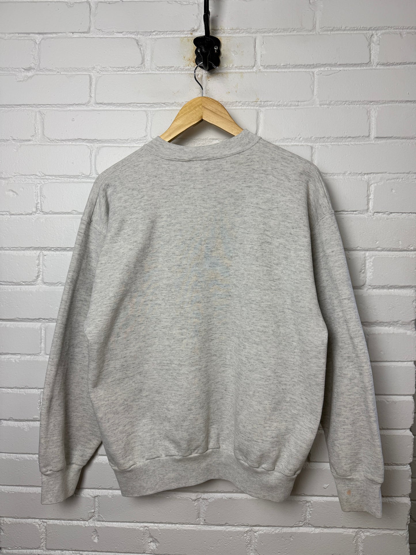 Vintage 90s Anaheim Mighty Ducks NHL Embroidered Crest Crewneck Sweatshirt Size L