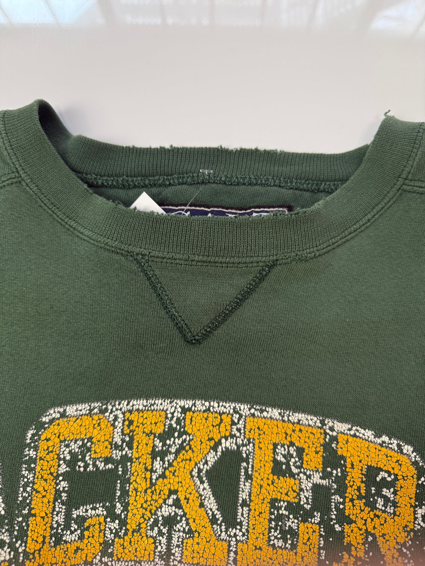Vintage 90s Green Bay Packers NFL Football Graphic Crewneck Sweatshirt Size XL