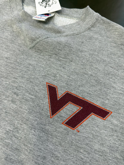 Vintage 90s Virginia Tech Hokies Graphic Collegiate Russell Atheltic Sweatshirt Size M