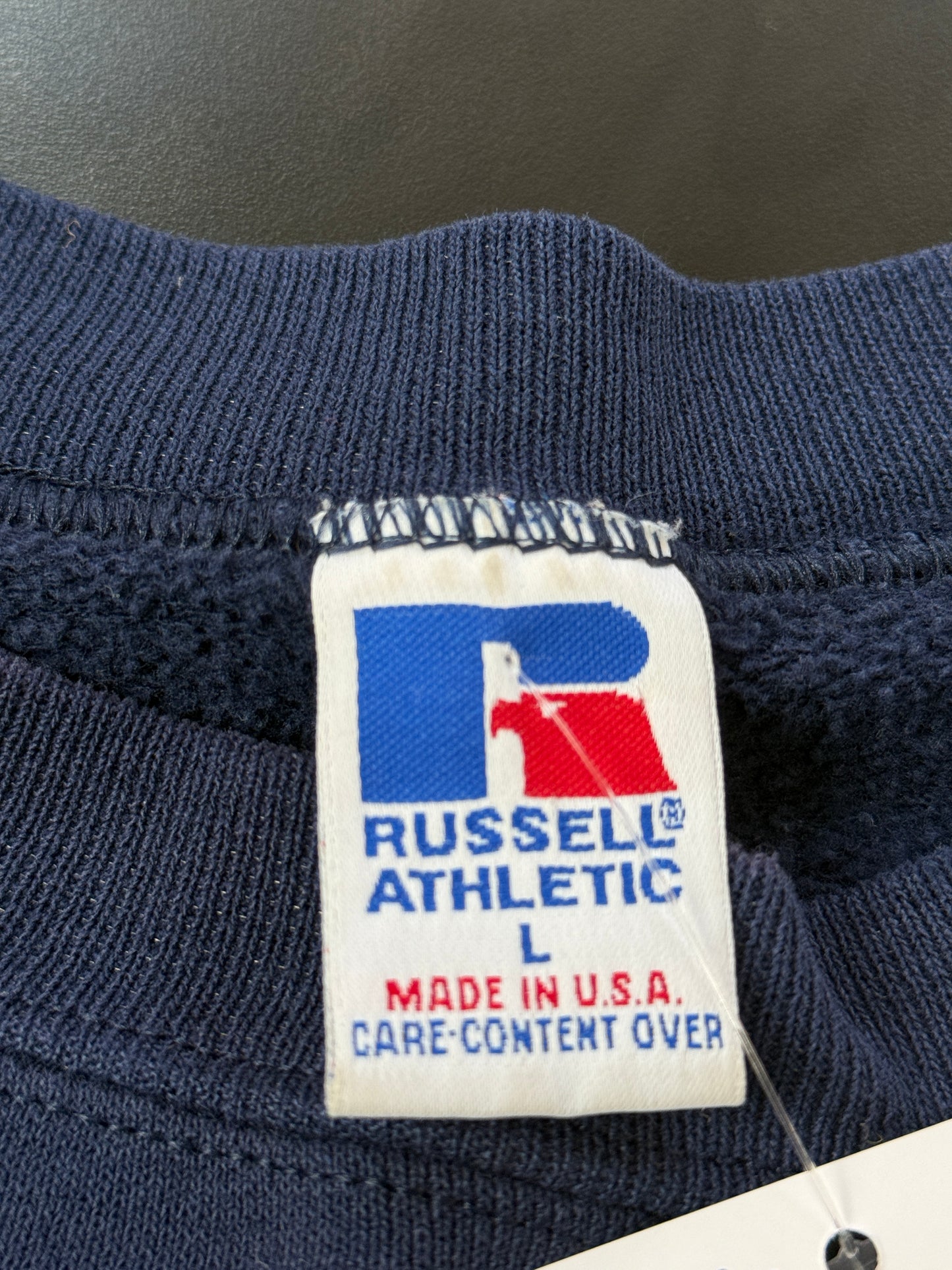 Vintage 90s Seattle Mariners MLB Baseball Embroidered Russell Athletic Sweatshirt Size L