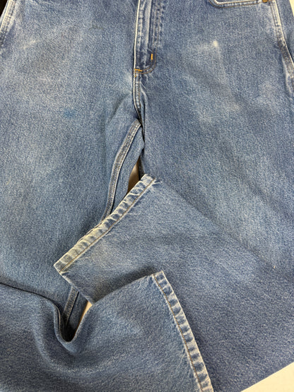Vintage Carhartt Carpenter Work Wear Denim Stonewash Denim Jeans Pants 36W
