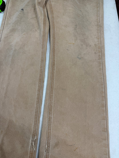 Carhartt Work Wear Relaxed Fit Canvas Beige Pants Size 33W
