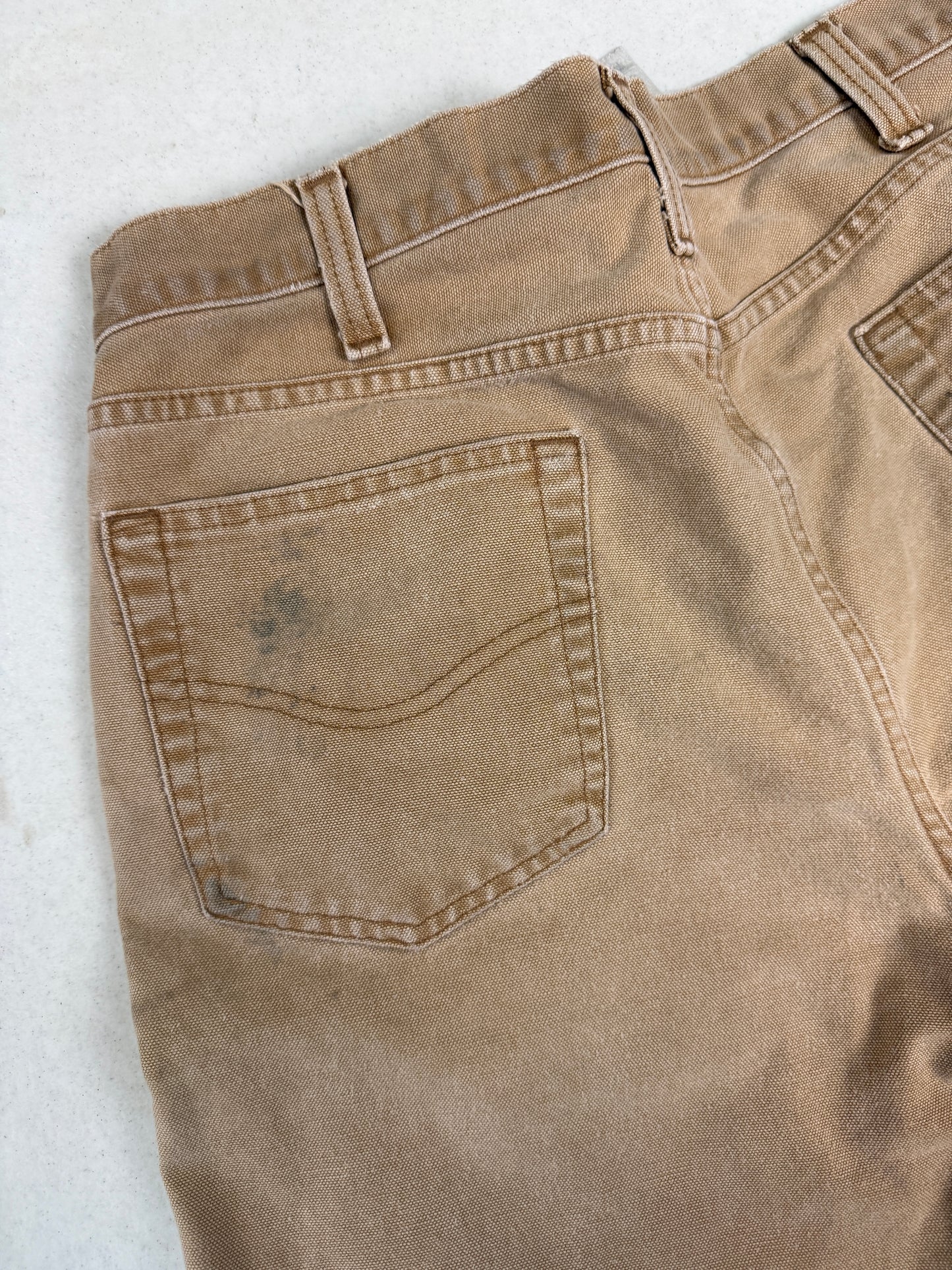 Carhartt Work Wear Relaxed Fit Canvas Beige Pants Size 33W