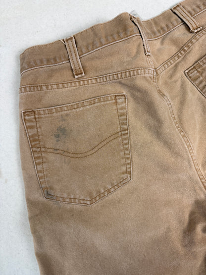 Carhartt Work Wear Relaxed Fit Canvas Beige Pants Size 33W