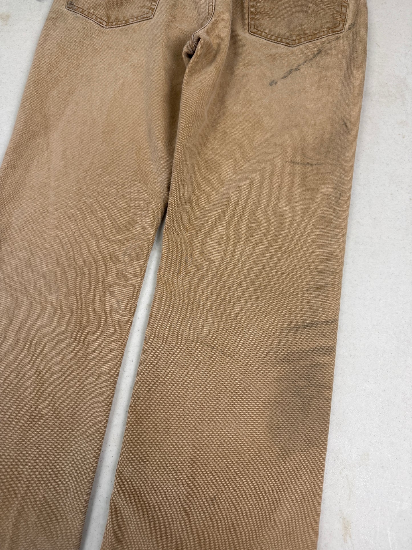 Carhartt Work Wear Relaxed Fit Canvas Beige Pants Size 33W