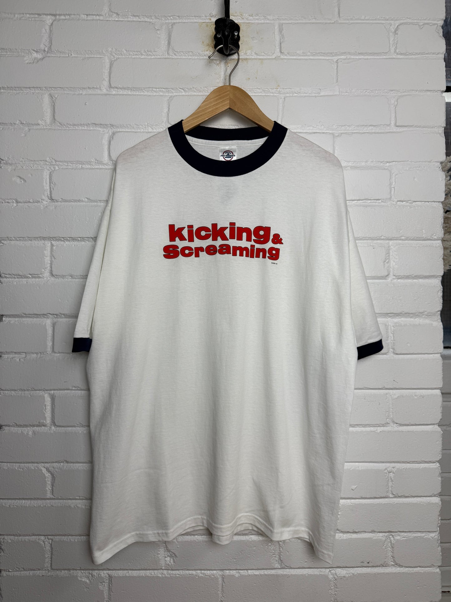 Vintage 2005 Kicking And Screaming Movie Title Promo Will Ferrel T Shirt Size XL