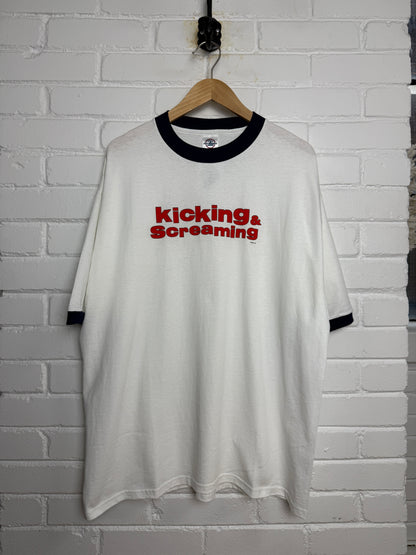 Vintage 2005 Kicking And Screaming Movie Title Promo Will Ferrel T Shirt Size XL