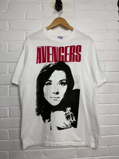 Vintage 80s/90s The Avengers Diana Rigg As Emma Peel British UK TV Show Size XL