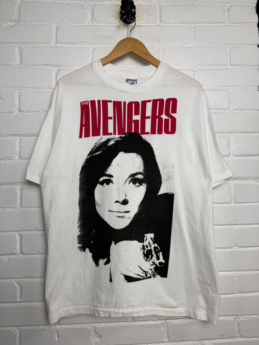 Vintage 80s/90s The Avengers Diana Rigg As Emma Peel British UK TV Show Size XL
