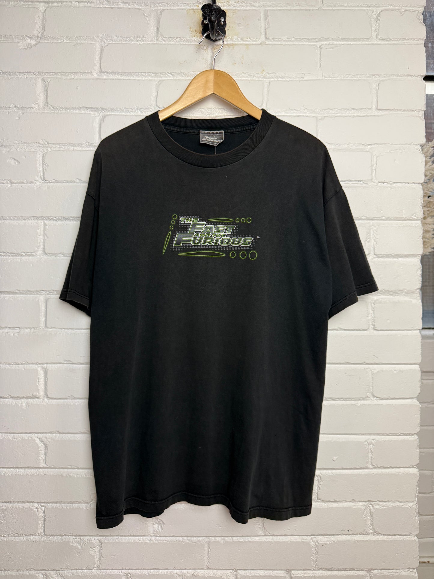 Vintage The Fast And The Furious Light Up The Night Car Neon Movie Promo T Shirt Size XL