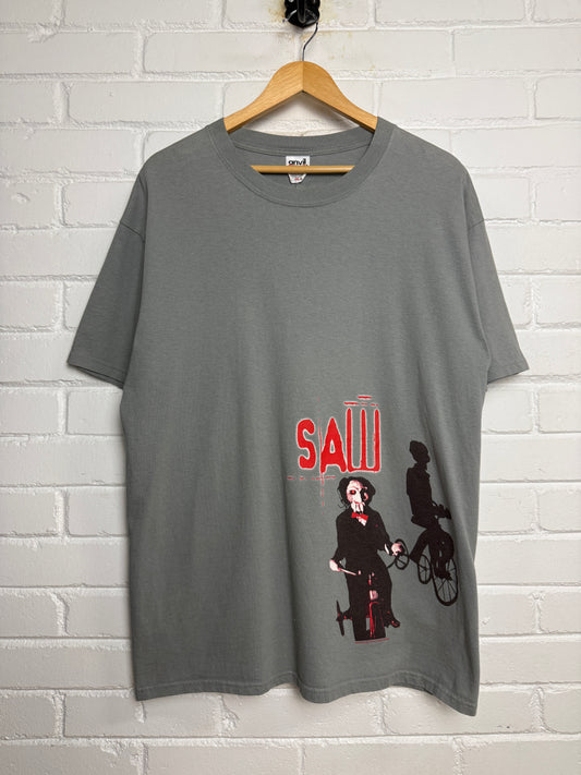 Vintage Saw Jigsaw Tricycle Horror Movie Promo T Shirt Shirt Size XL