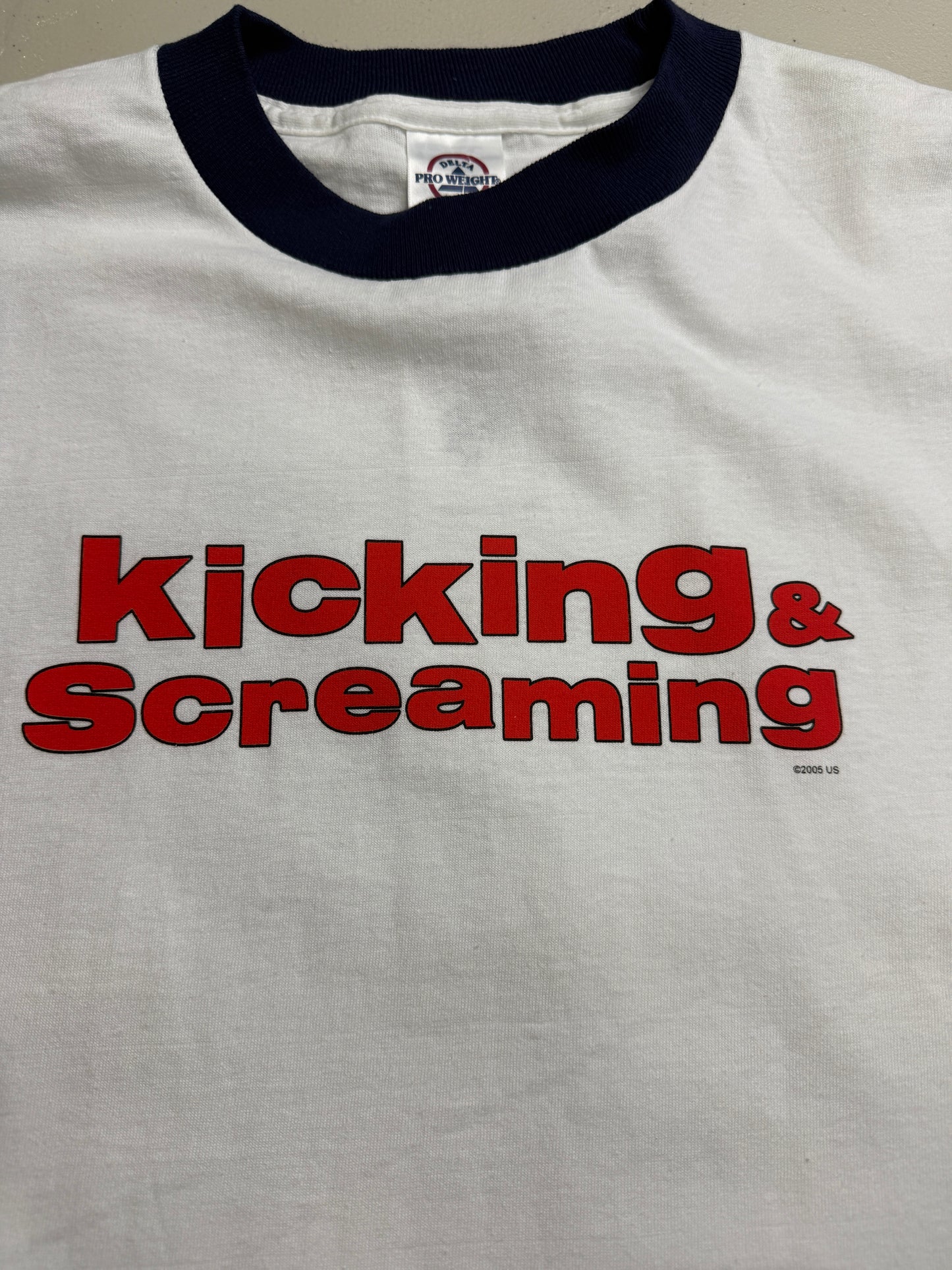 Vintage 2005 Kicking And Screaming Movie Title Promo Will Ferrel T Shirt Size XL
