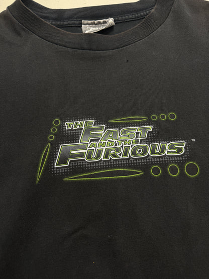 Vintage The Fast And The Furious Light Up The Night Car Neon Movie Promo T Shirt Size XL