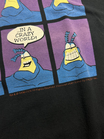 Vintage 1996 The Tick Comic Strip Not Going Crazy Animated Cartoon T Shirt Size XL